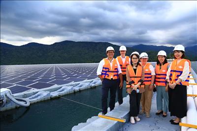 Ngân hàng Phát triển Châu Á và ĐSQ Canada thăm Nhà máy điện mặt trời Đa Mi ngày 25/4/2022